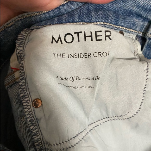 MOTHER The Insider Cropped Flared Jeans in A Side Of Rice And Beans - Picture 5 of 8